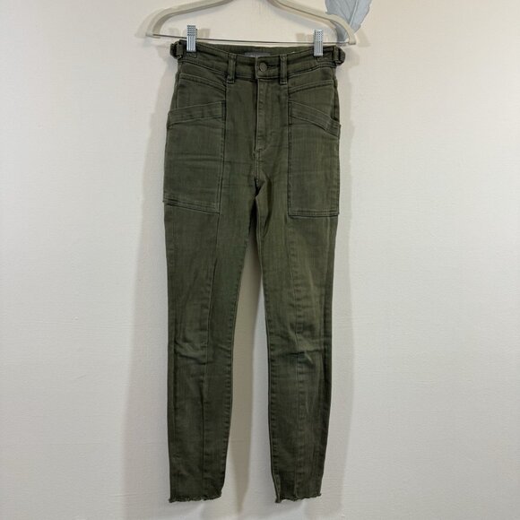 DL1961 Farrow Cropped High Rise Instasculpt Skinny Jeans Women’s Size 24 Stretch - Picture 1 of 9